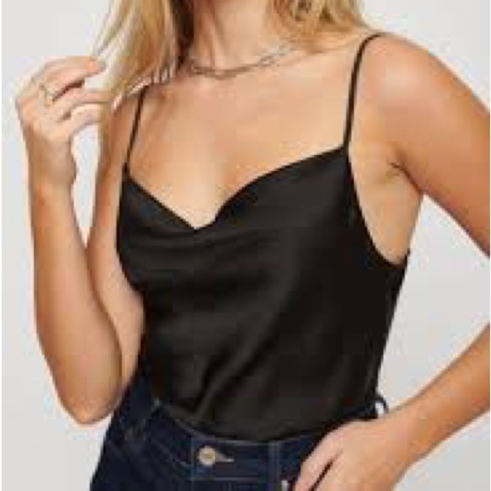 Dynamite Black Cowl Neck Camisole